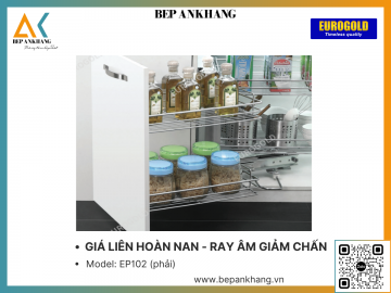 GIÁ LIÊN HOÀN NAN - RAY ÂM GIẢM CHẤN EP102 ( phải ) EUROGOLD - INOX MẠ CROM